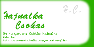 hajnalka csokas business card